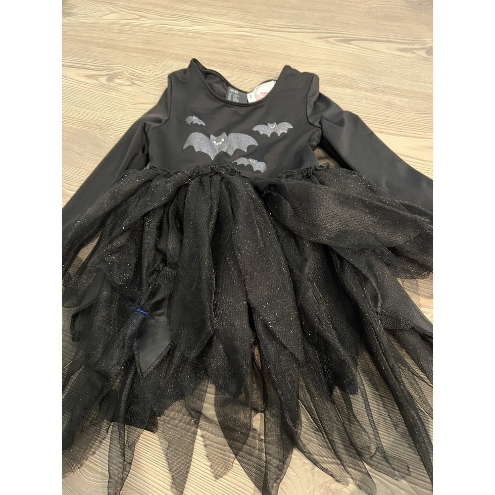 H&M Bat Costume Pretend Play Kids Size 2-4 years Halloween‎ Black Dress